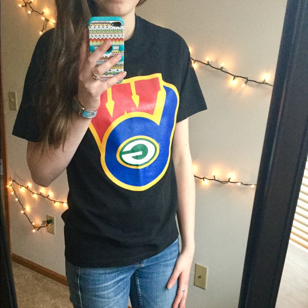 Packers Badgers Brewers T-shirt